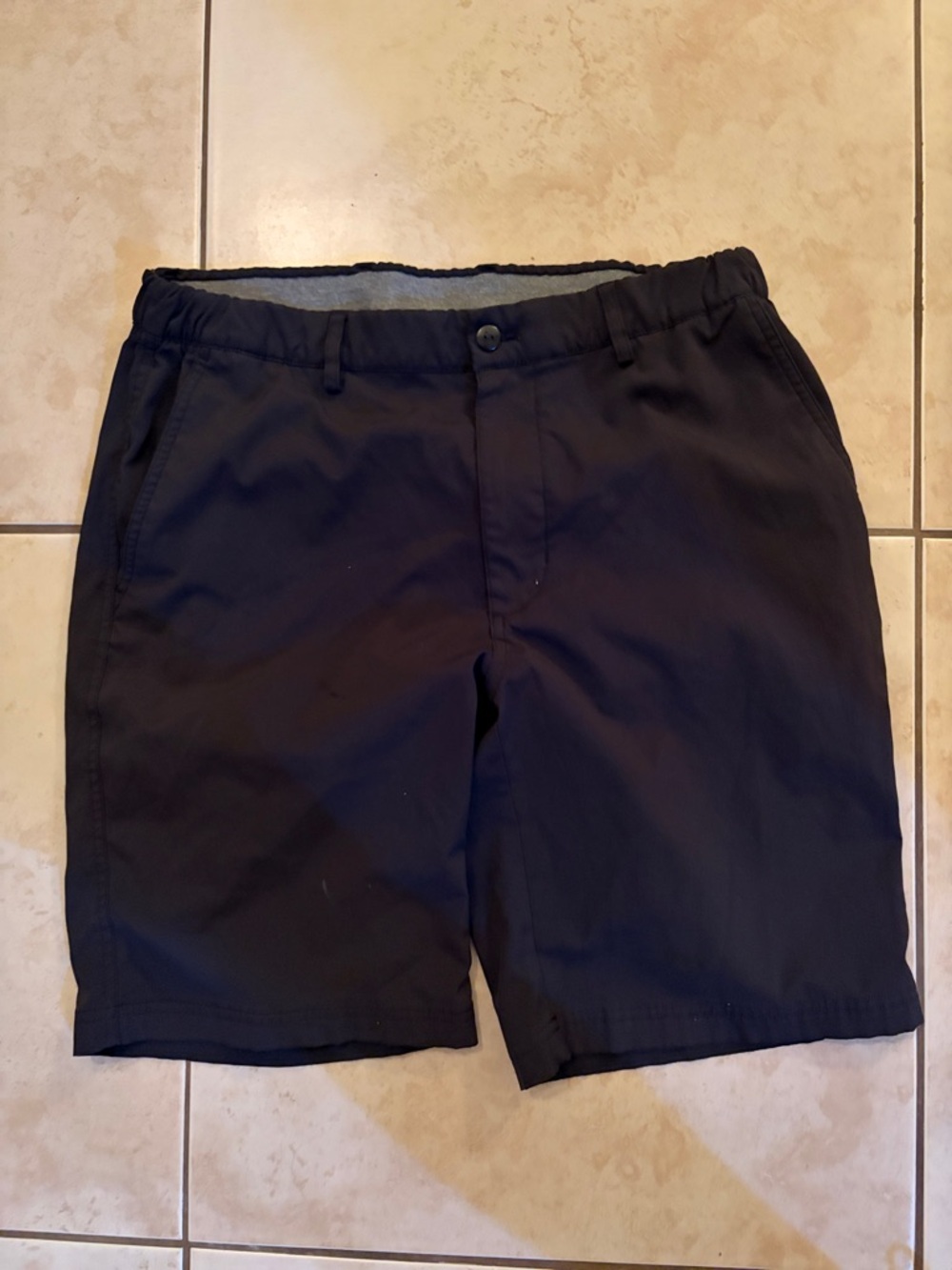 Greg Norman Collection Black Flat Front Men's Shorts